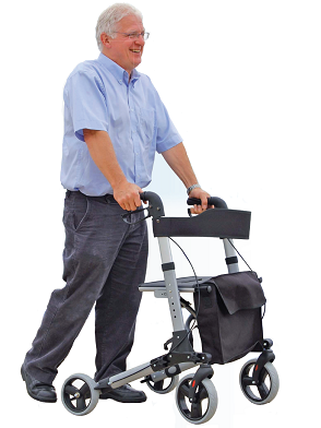 Il deambulatore rollator di alta gamma dal design elegante e leggero 