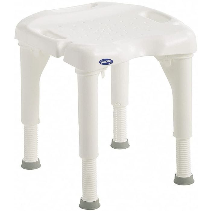 Sgabello Doccia I-Fit 9780E Invacare - Sedia Bagno per Anziani - Antiscivolo - Altezza regolabile