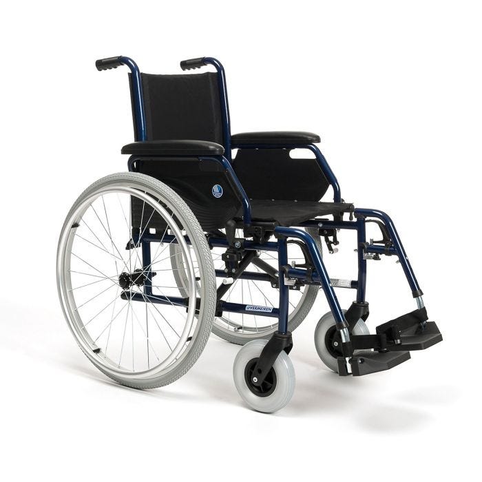 Carrozzina per anziani o disabili Vermeiren Jazz S50 con optional ruotine passaggi stretti