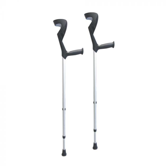 Stampelle Canadesi Donjoy (coppia) regolabili in alluminio con puntale antiscivolo 